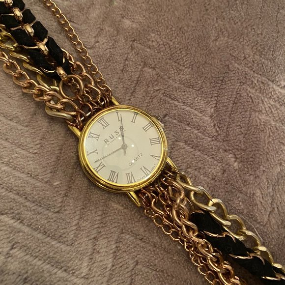 Multitone Metal Wrap Watch - Picture 2 of 7